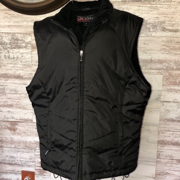 Predator fleece winter vest black vest size XL Predator vest outdoor vest - Picture 2 of 4